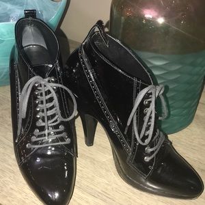 Authentic Burberry Patent Leather Booties